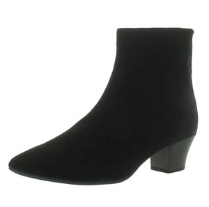 Clarks Black Suede Ankle Booties